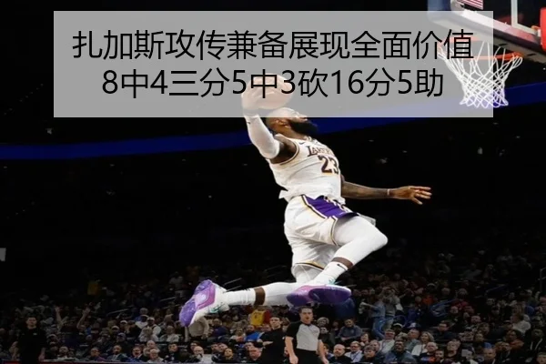 扎加斯攻传兼备展现全面价值 8中4三分5中3砍16分5助 - JiYue